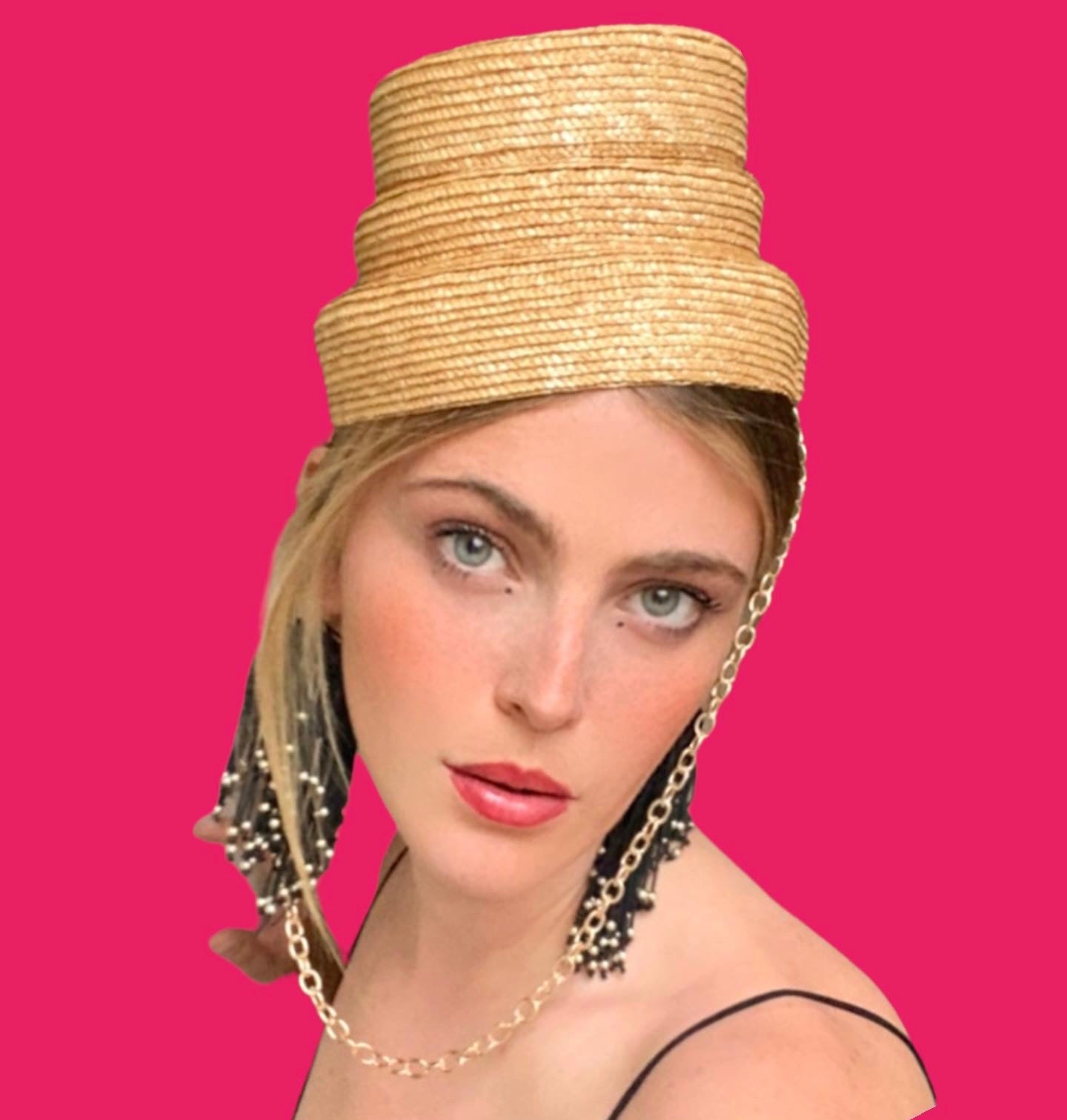 Iggy - 3 Tiered Straw Hat